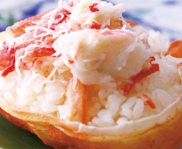 カニ・蟹の飲食体験談：締めはやっぱり甲羅ご飯