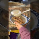 Street food “Tea-oil fried dough twist” in China Xi’an #streetfood #traditionalfood #foodshorts