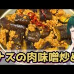 【東北ずん子】丼でいけ！ ナスの肉味噌炒め【VOICEROIDキッチン】