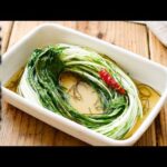 【水菜の浅漬け】シャキシャキ食感！水菜をそのまま1本♪作り置きにも！